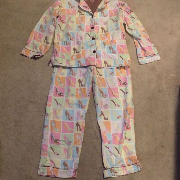 PJ Salvage Multicolor Shoe Print Cotton Pajama Set - Picture 2 of 5